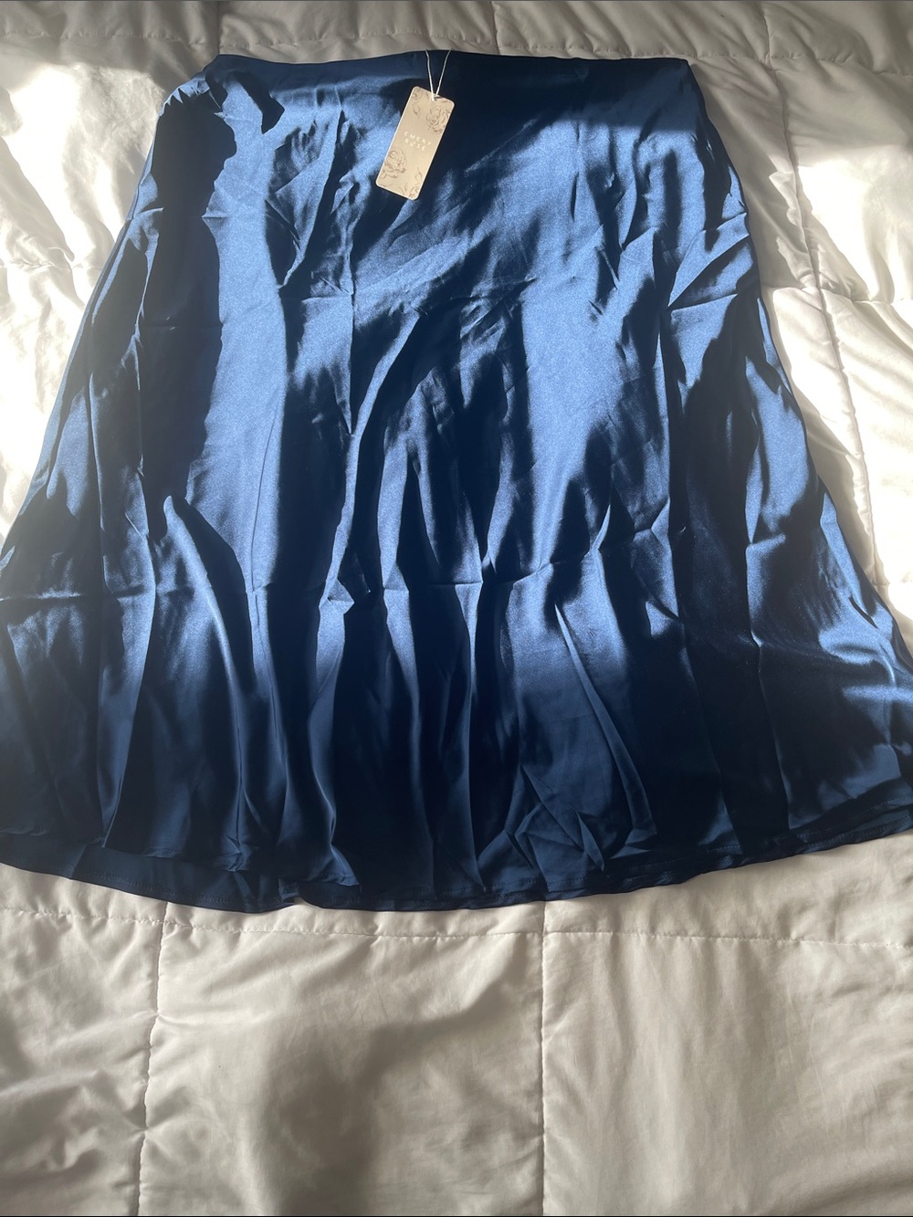 Women's Navy A-Line Skirt